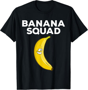 Funny Banana Design Women Kids Banana Fruit Lovers T-Shirt - T-Shirt | Black