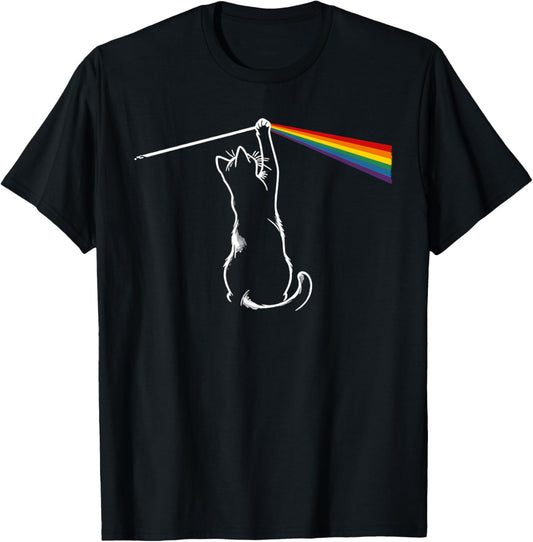 Cat Rock Music Funny Cat Colors Women T-Shirt - T-Shirt | Black