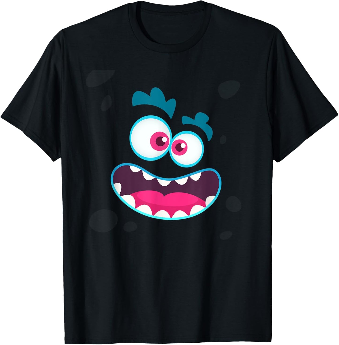 Cute Monster Face Emotion Halloween Costume Gift T-Shirt - T-Shirt | Black