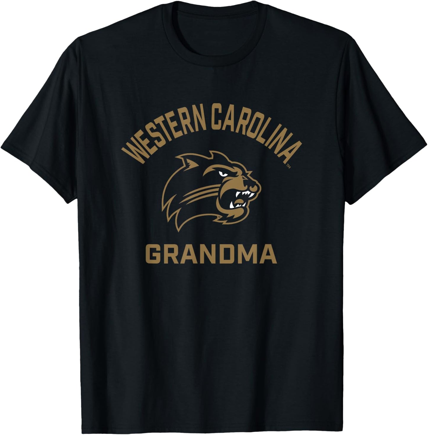 Western Carolina University Catamounts Arched Grandma T-Shirt - T-Shirt | Black