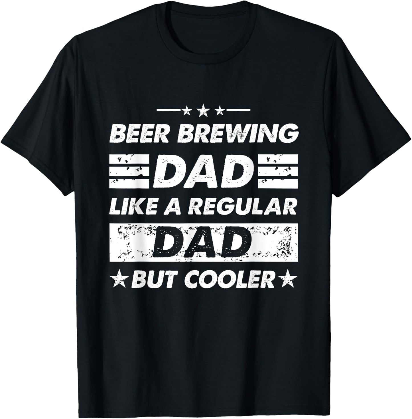 Beer Brewing Dad Like A Regular Dad Funny Beer Brewing T-Shirt - T-Shirt | Black