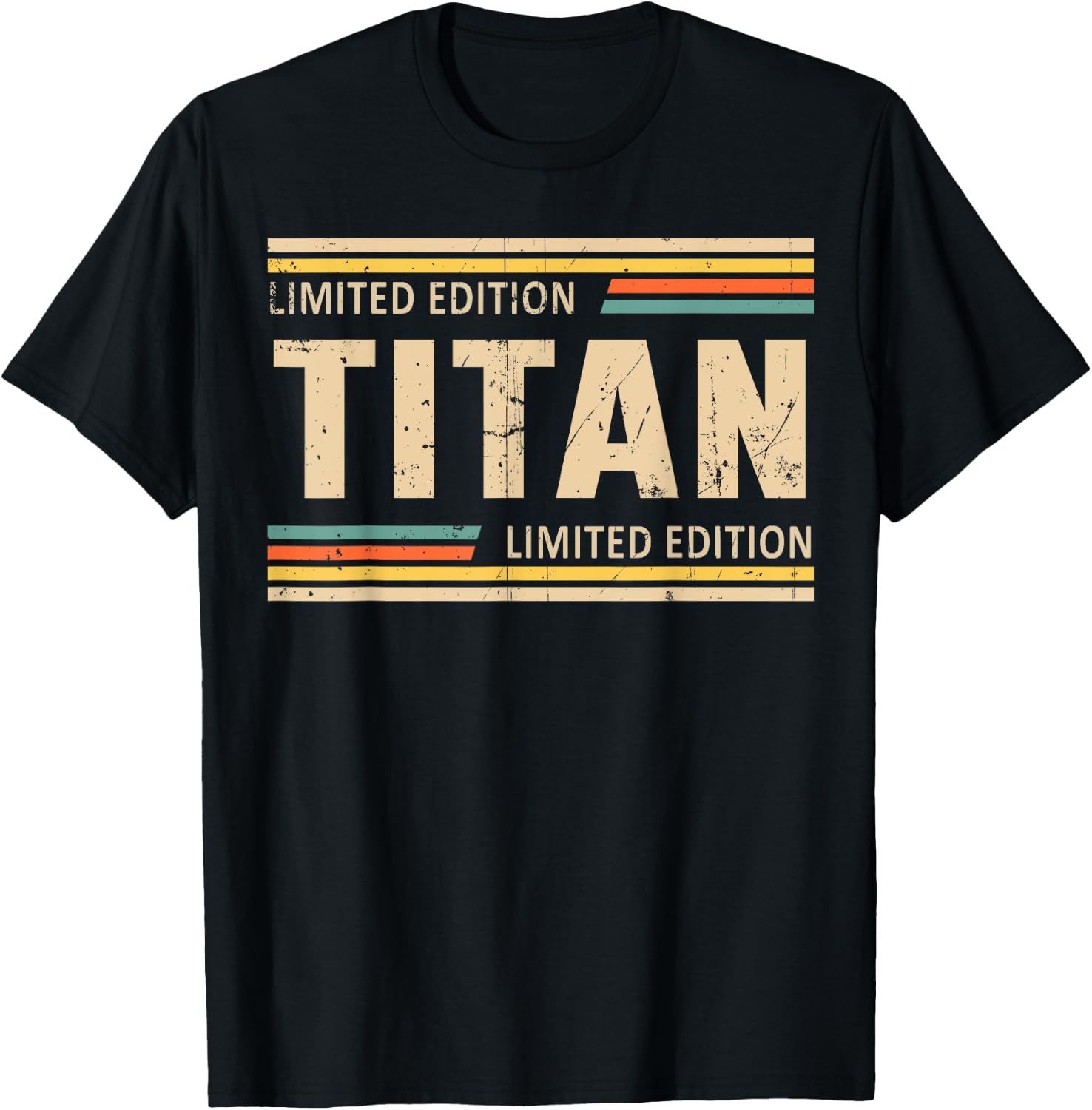 TITAN Limited Edition Shirt TITAN Name Personalized T-Shirt - T-Shirt | Black