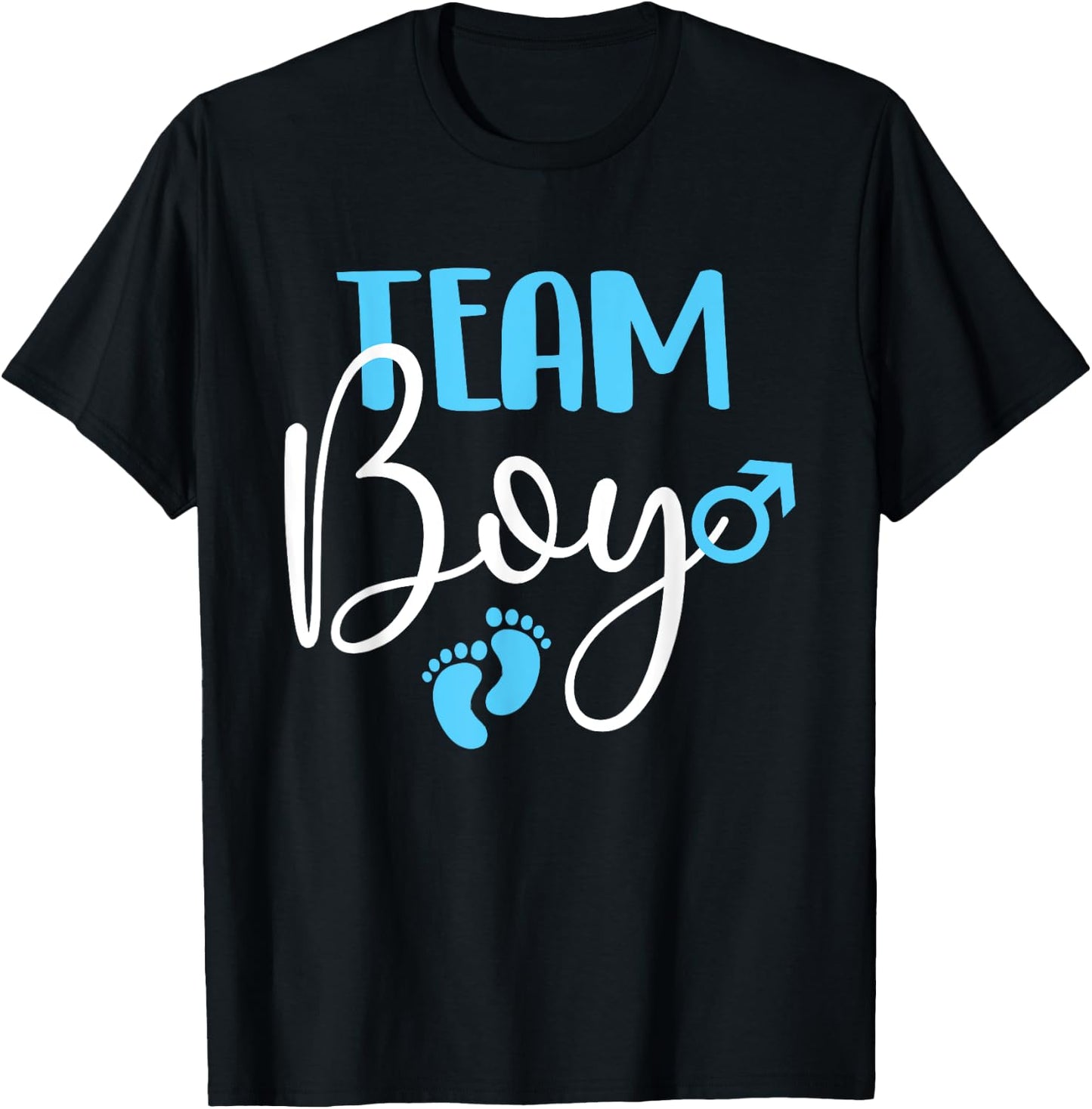 Team Boy - Gender Reveal Party Baby Shower Pregnancy T-Shirt - T-Shirt | Black