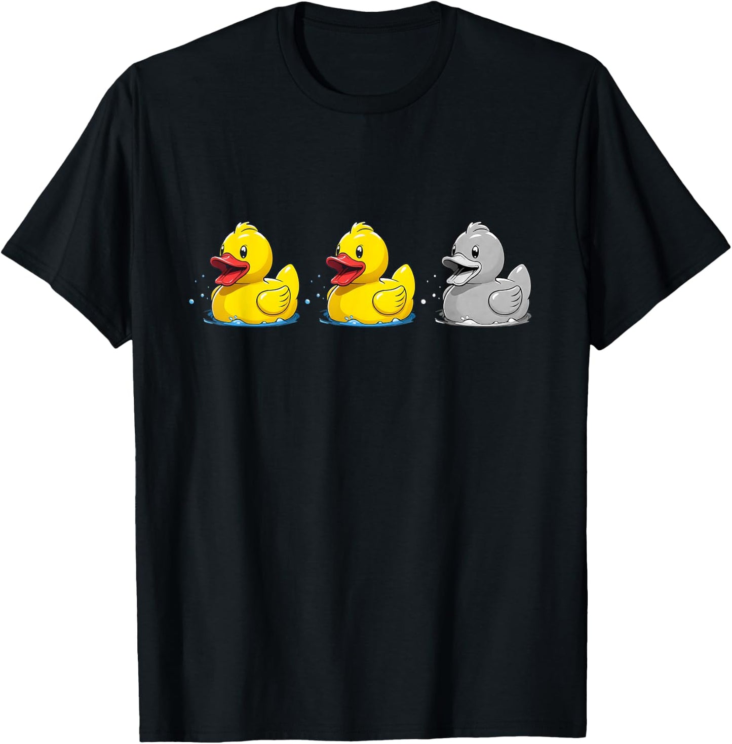 Duck Duck Grey Duck Funny Minnesota Joke Rubber Duck Lovers T-Shirt - T-Shirt | Black