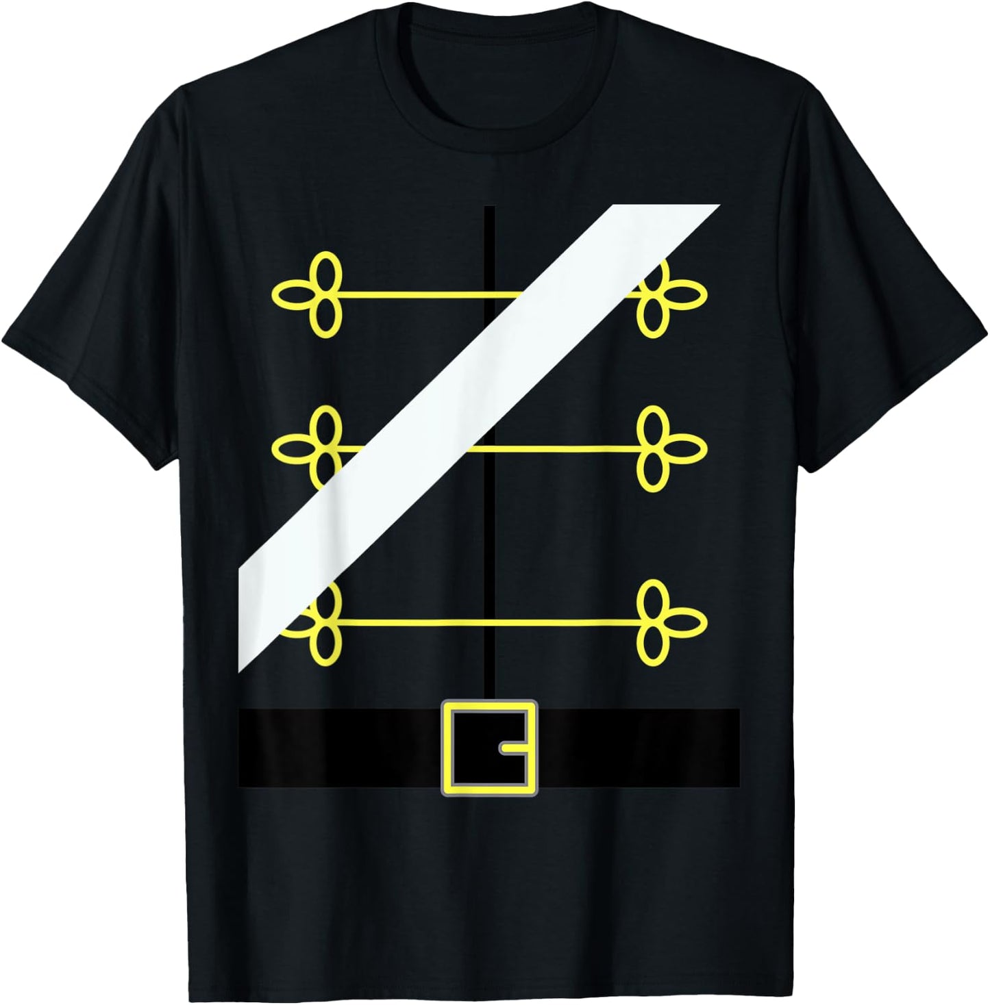 Nutcracker Toy Soldier Uniform, Funny Dress up Christmas T-Shirt - T-Shirt | Black