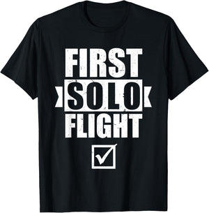 First Solo Flight T-Shirt - T-Shirt | Black