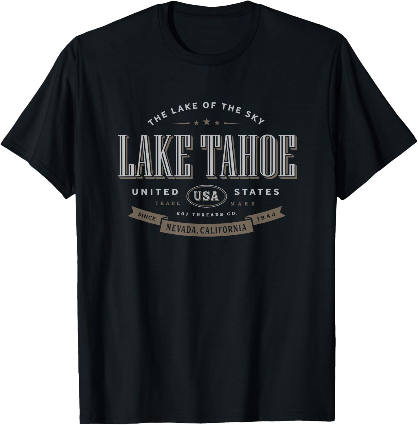 Lake Tahoe Vacation Souvenir T-Shirt - T-Shirt | Black