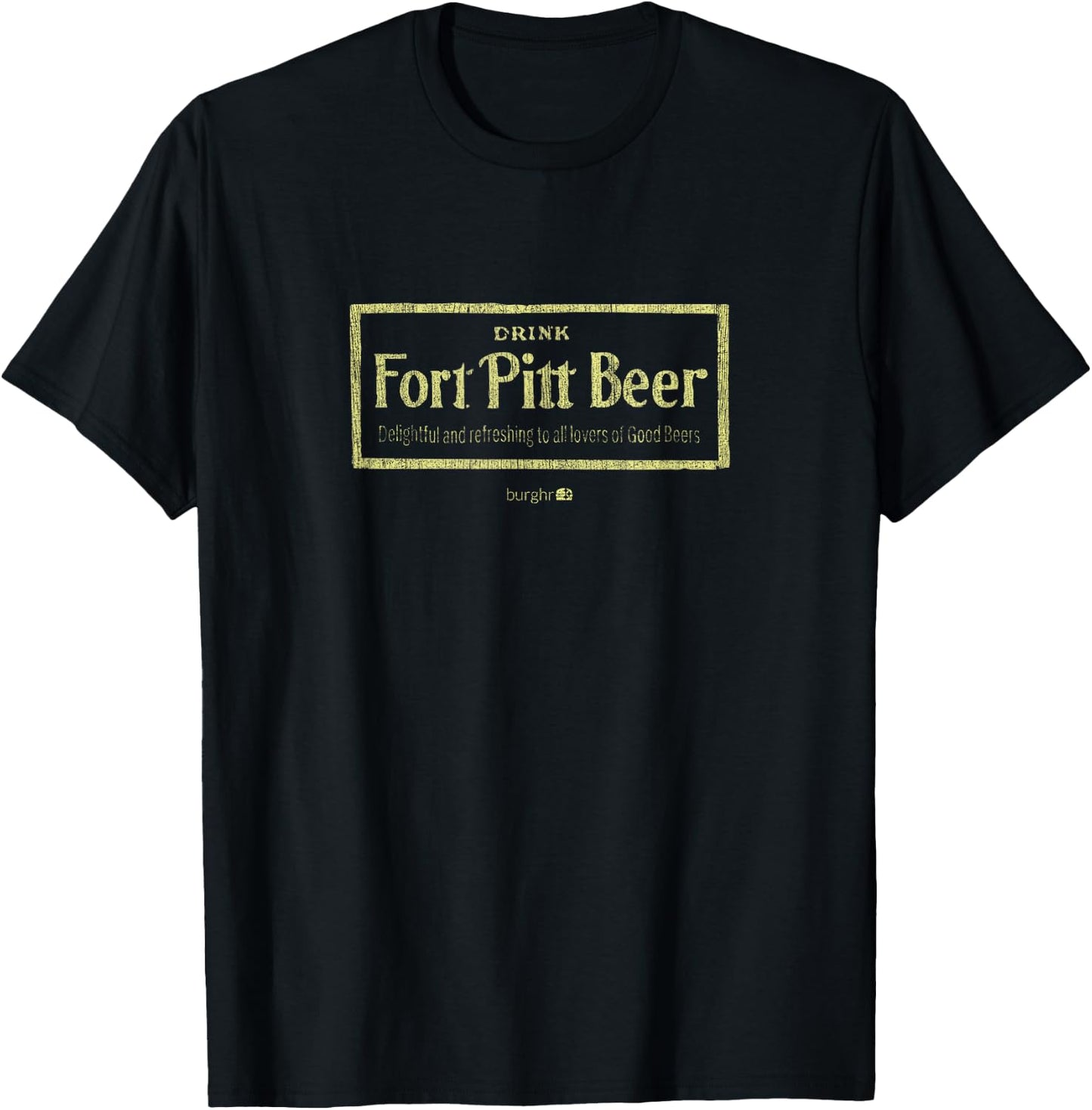 Fort Pitt Beer - Vintage Sign T-Shirt - T-Shirt | Black
