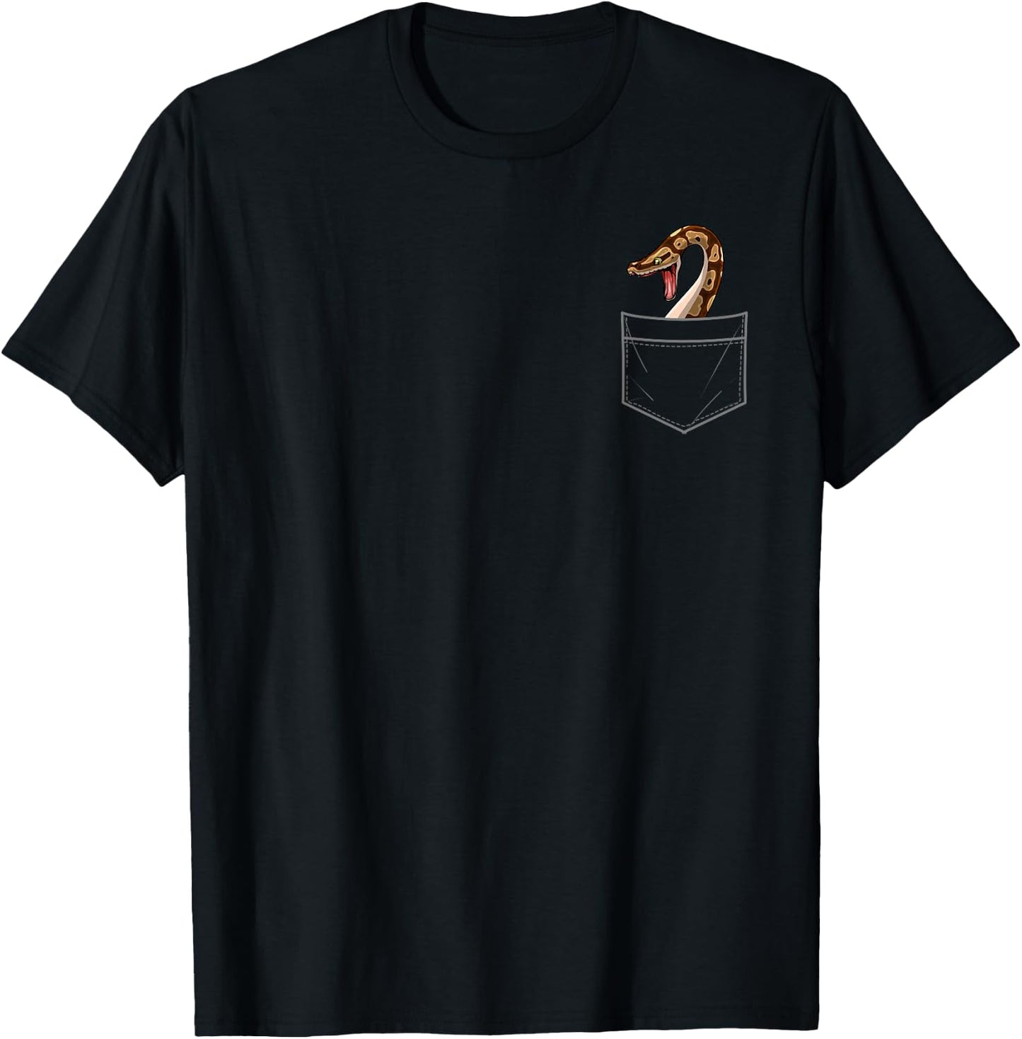 Cool Ball Python Art Women Reptile Snake Ball Python T-Shirt - T-Shirt | Black