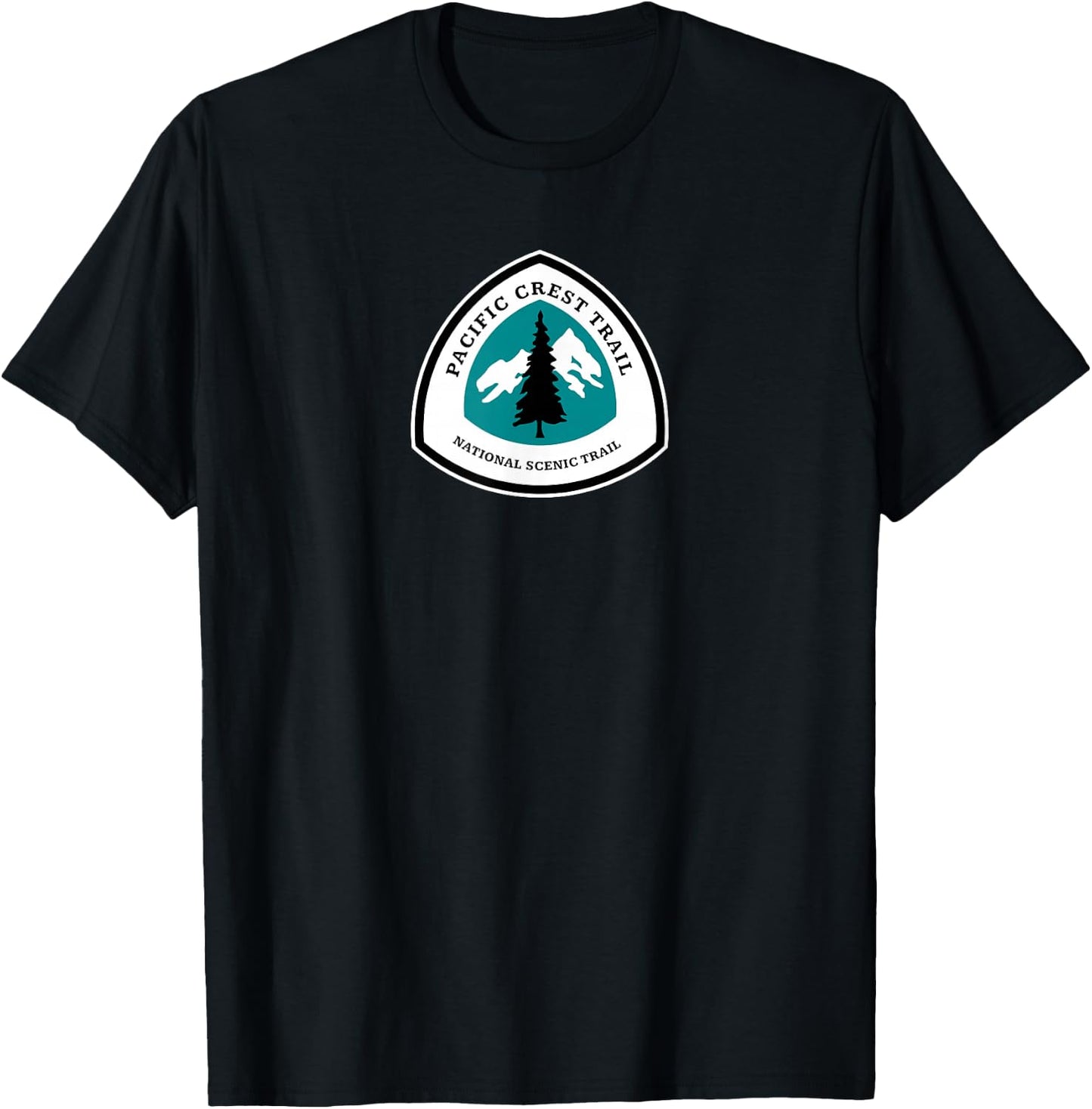 Pacific Crest Trail National Scenic Trail Sign T-Shirt - T-Shirt | Black