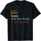 Inner Peace Begins With Four Words Not My Fucking Problem T-Shirt - T-Shirt | Black