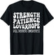 End Alz Alzheimers Walk Strength Patience Love Hope Purple T-Shirt - T-Shirt | Black