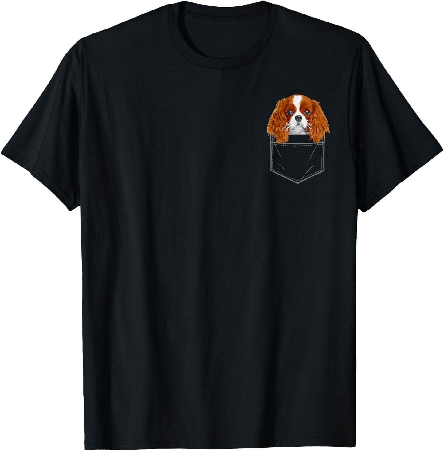 Cavalier King Charles Design Women Cavalier Spaniel T-Shirt - T-Shirt | Black