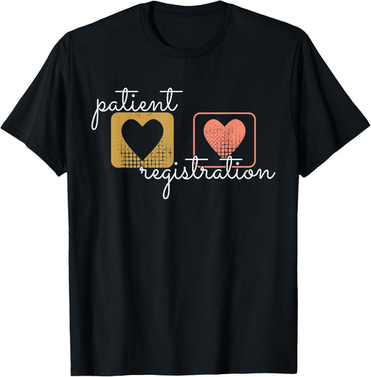 Patient Registration ER Registrar Emergency Department Nurse T-Shirt - T-Shirt | Black