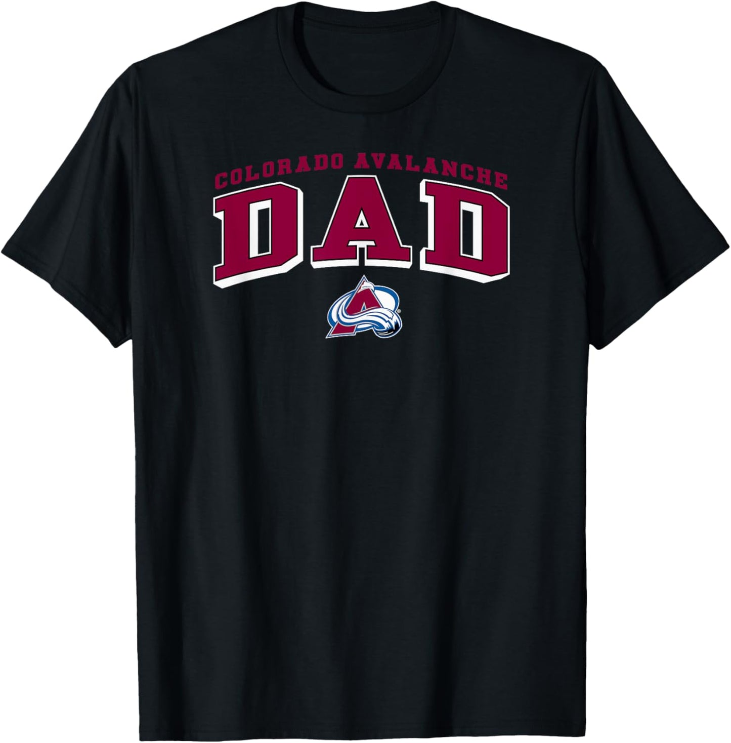 Colorado Avalanche Dad Arch Navy NHL Officially Licensed T-Shirt - T-Shirt | Black