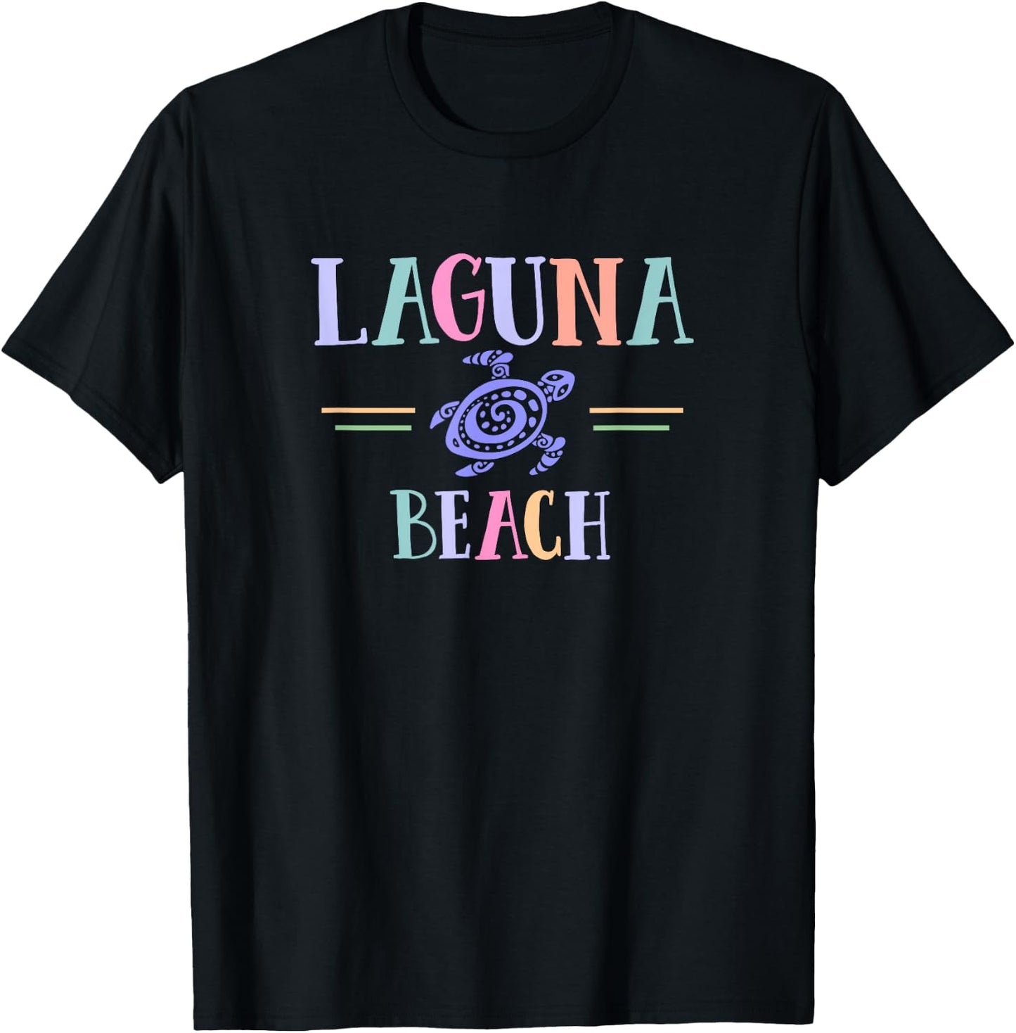Laguna Beach Designs women boys girls souvenir T-Shirt - T-Shirt | Black