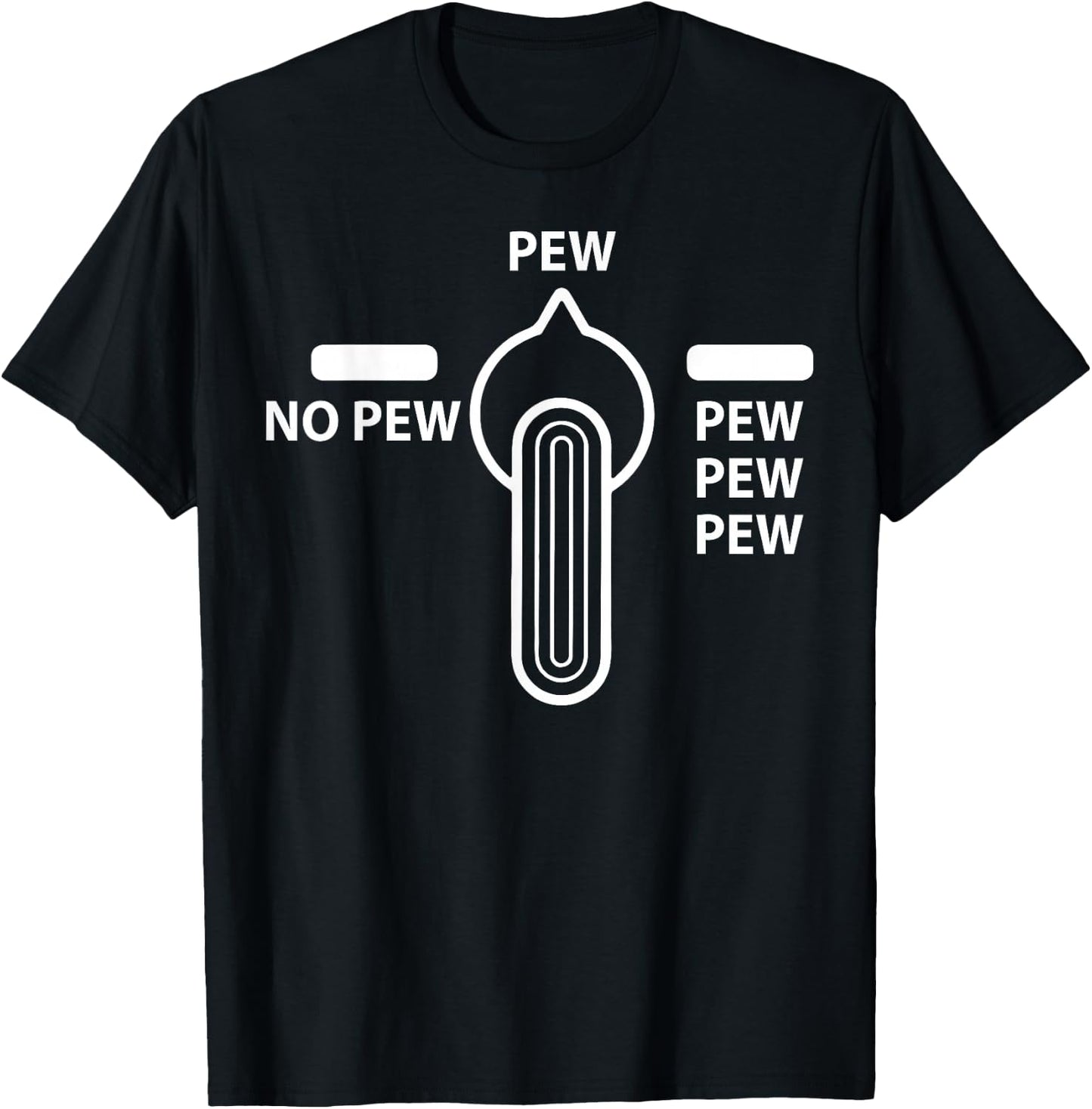 Pew No Pew - Pew-Pew-Pew T-Shirt - T-Shirt | Black