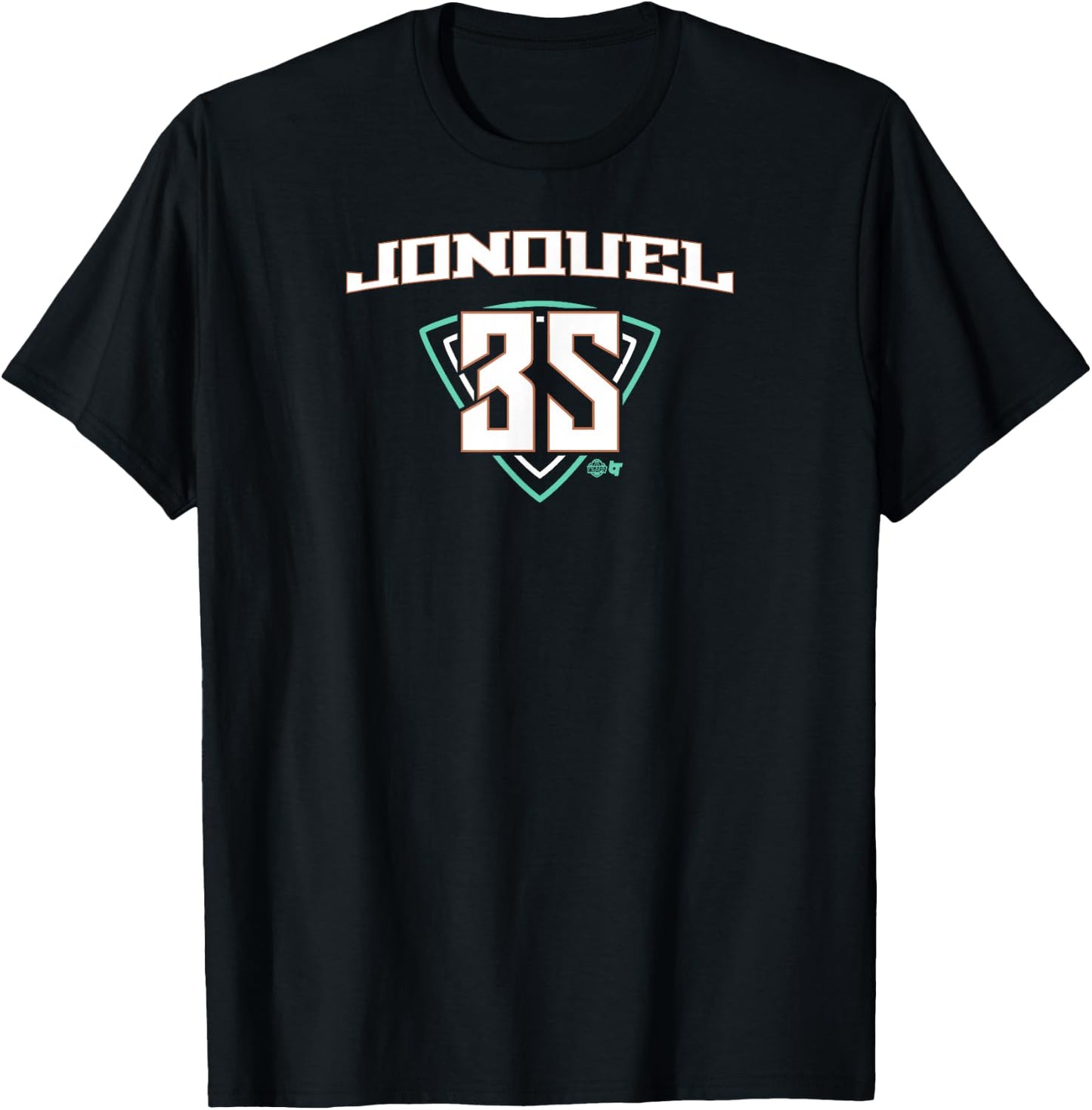 Jonquel Jones: NY 35 - New York Basketball T-Shirt - T-Shirt | Black