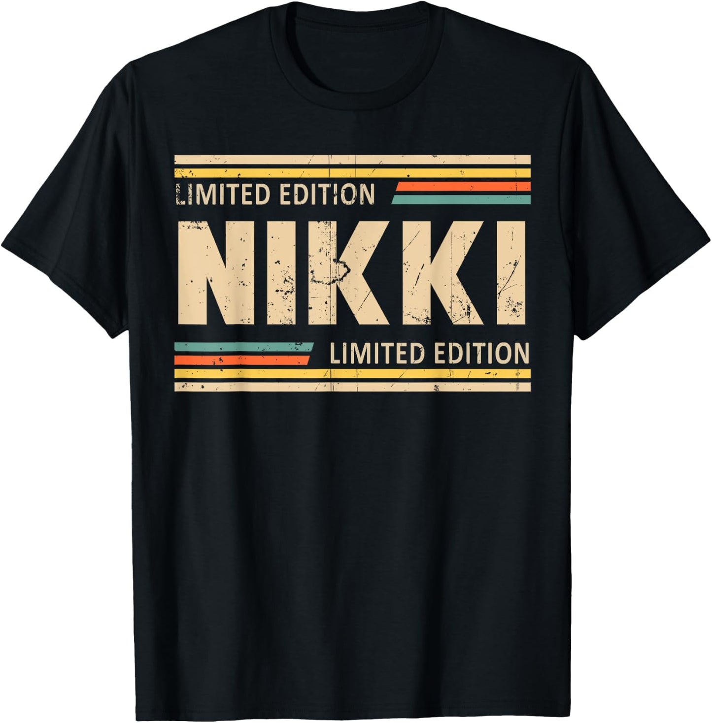 NIKKI Limited Edition Shirt NIKKI Name Personalized T-Shirt - T-Shirt | Black