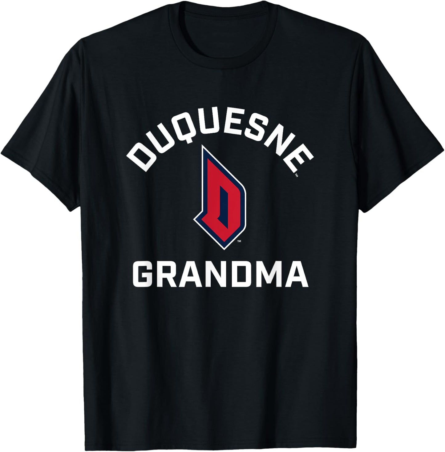Duquesne University Dukes Arched Grandma T-Shirt - T-Shirt | Black