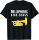 MELLOPHONES KICK BRASS! Funny Marching Mellophone T-Shirt - T-Shirt | Black