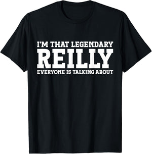 Reilly Personal Name First Name Funny Reilly T-Shirt - T-Shirt | Black