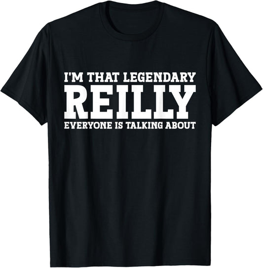 Reilly Personal Name First Name Funny Reilly T-Shirt - T-Shirt | Black