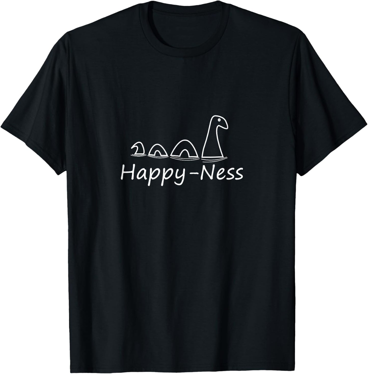 Happy-Ness Nessie Loch Ness Monster T-Shirt - T-Shirt | Black