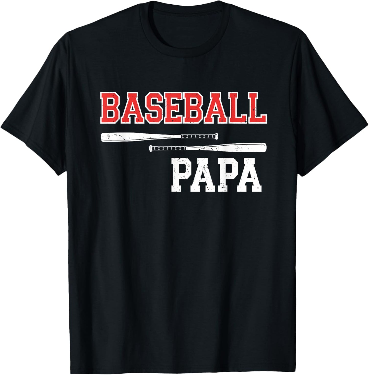 Baseball Papa Grandpa Grandson Games T-Shirt - T-Shirt | Black