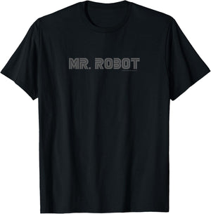 Mr. Robot Logo Unique T-Shirt - T-Shirt | Black