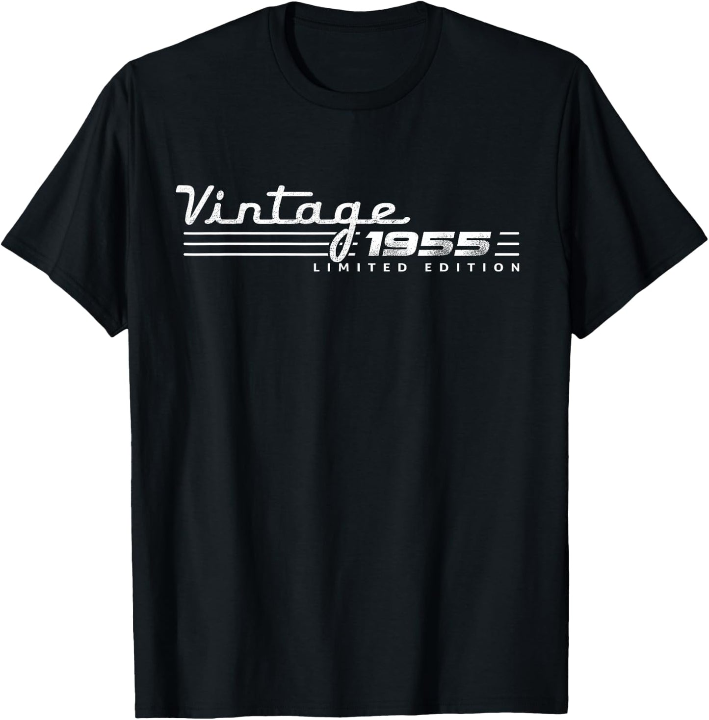 Vintage 1955 70th Birthday Gifts 70 Year Old Women T-Shirt - T-Shirt | Black