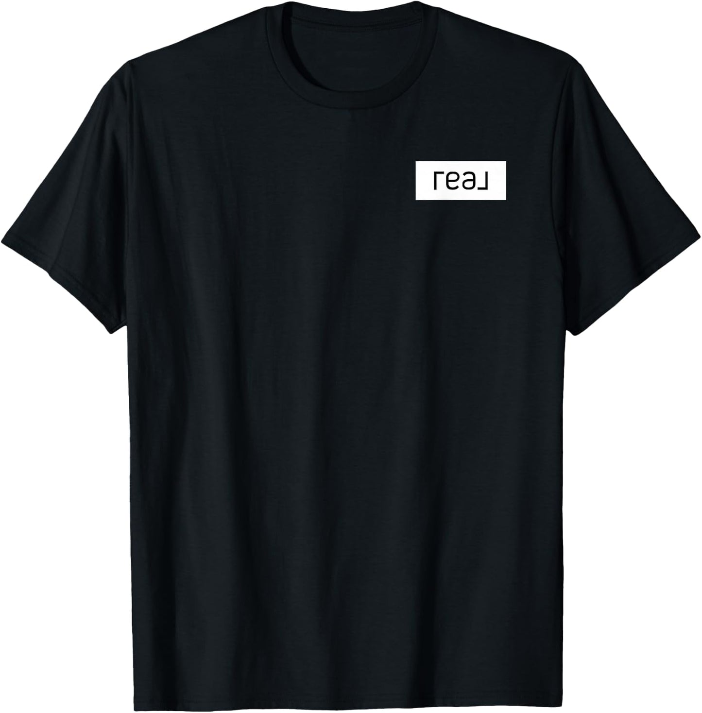 Real Broker Solid White Logo T-Shirt - T-Shirt | Black