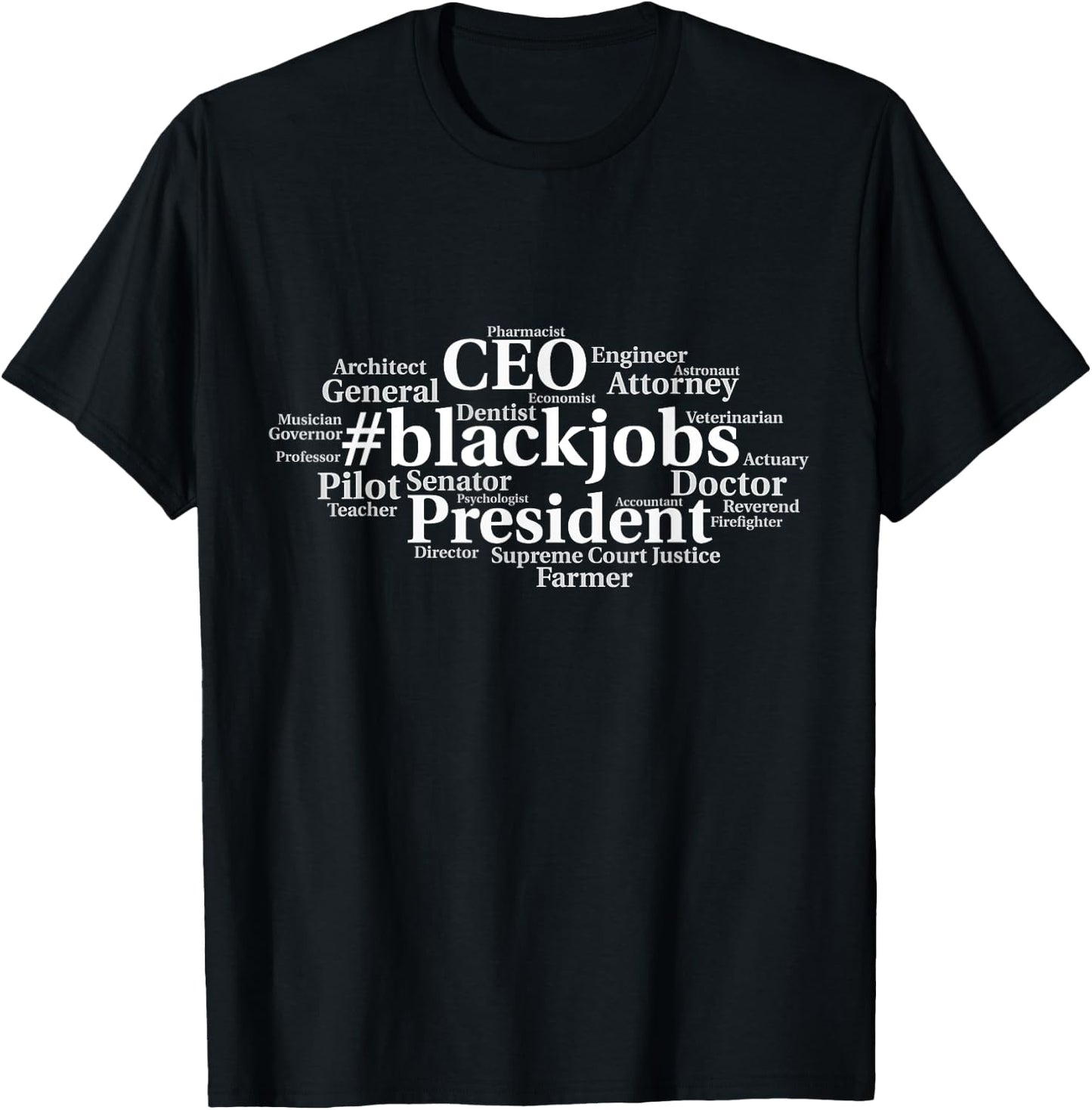 Black Jobs Debate African American President CEO Graphic T-Shirt - T-Shirt | Black