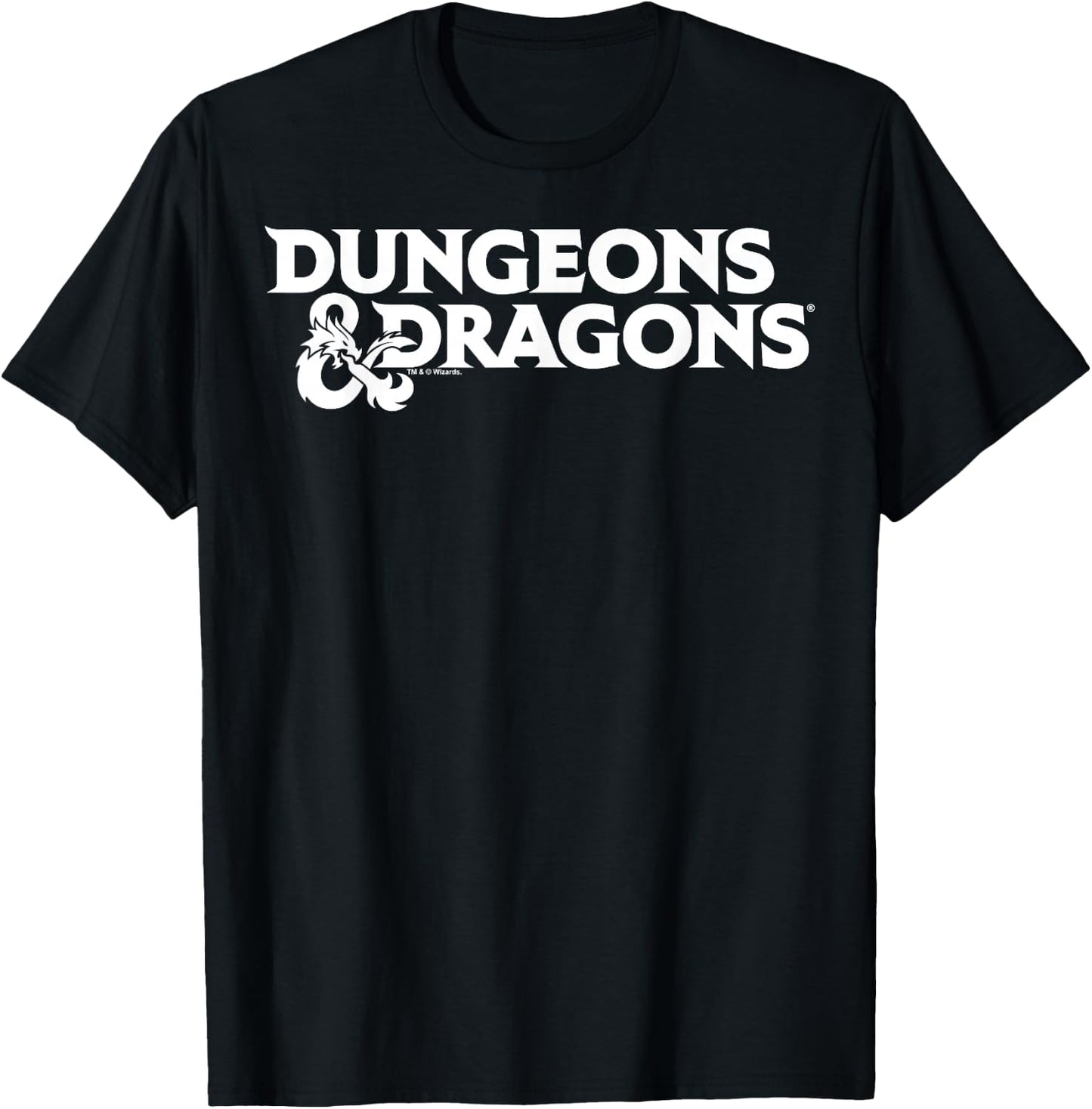 Dungeons & Dragons Flat Logo T-Shirt - T-Shirt | Black