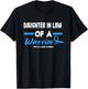 Daughter In Law Of A Warrior Prostate Cancer Awareness T-Shirt - T-Shirt | Black