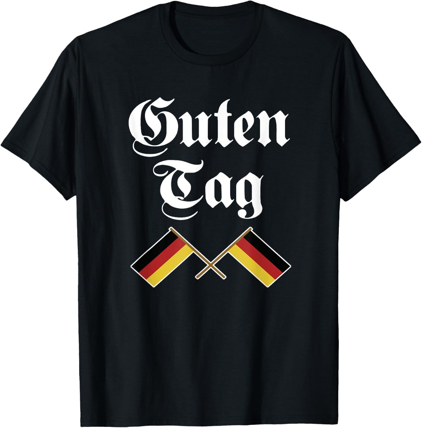Guten Tag Flag of german Germany German T-Shirt - T-Shirt | Black