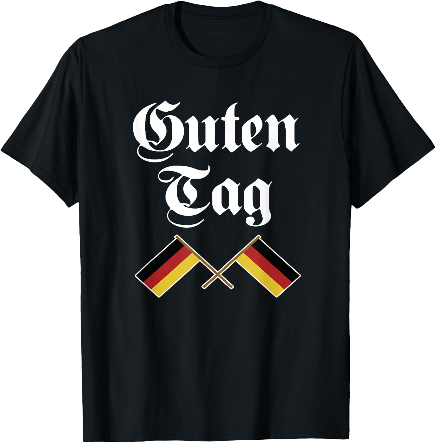 Guten Tag Flag of german Germany German T-Shirt - T-Shirt | Black