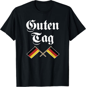 Guten Tag Flag of german Germany German T-Shirt - T-Shirt | Black