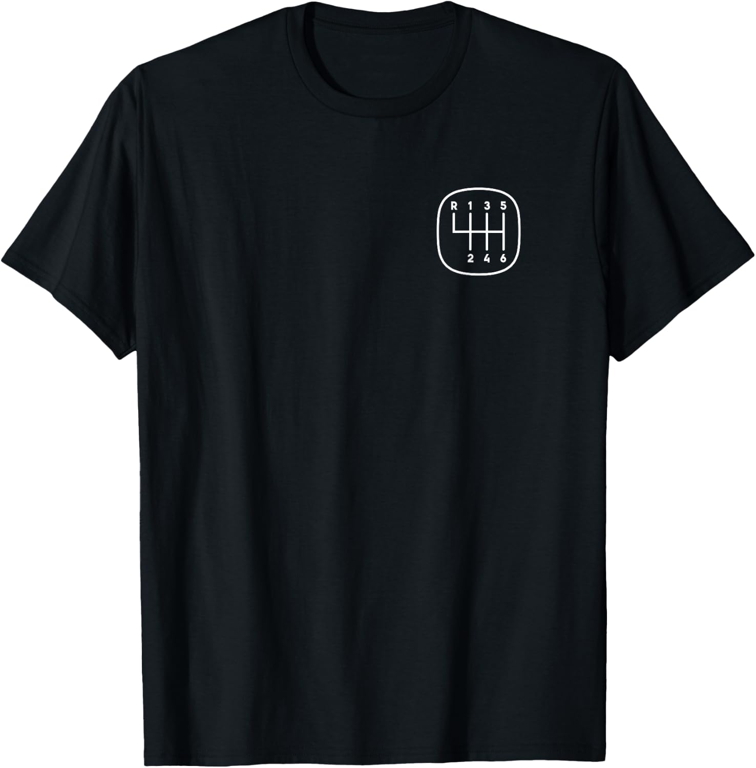 Manual transmission car lovers 6 speed manual shift knob T-Shirt - T-Shirt | Black