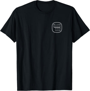 Manual transmission car lovers 6 speed manual shift knob T-Shirt - T-Shirt | Black
