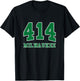 Milwaukee Area Code 414 - Hometown Pride - Classic T-Shirt - T-Shirt | Black