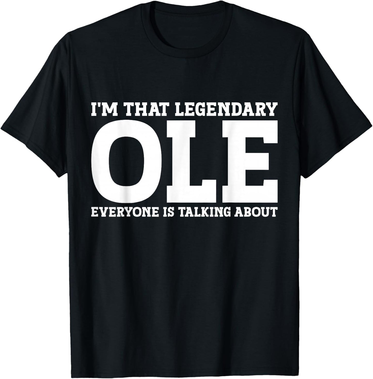Ole Personal Name First Name Funny Ole T-Shirt - T-Shirt | Black