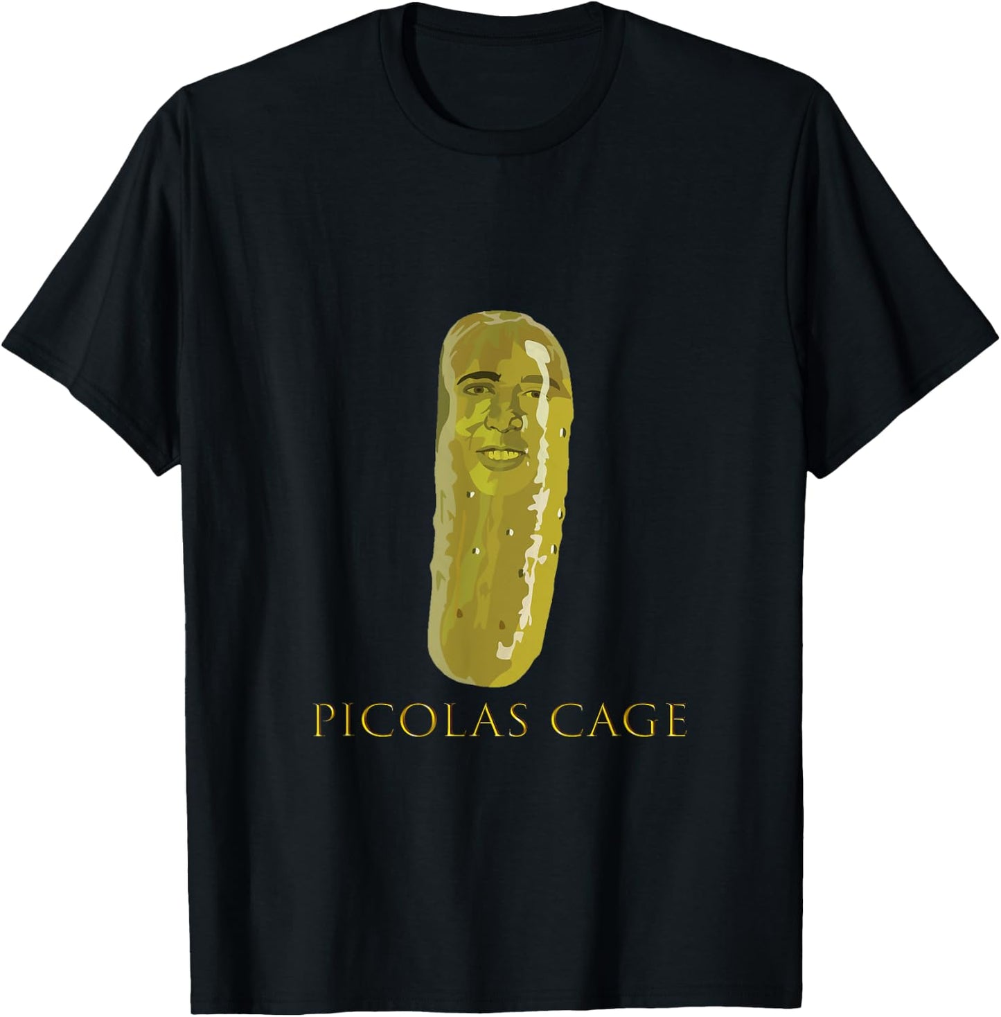 Picolas Cage Funny T-Shirt - T-Shirt | Black
