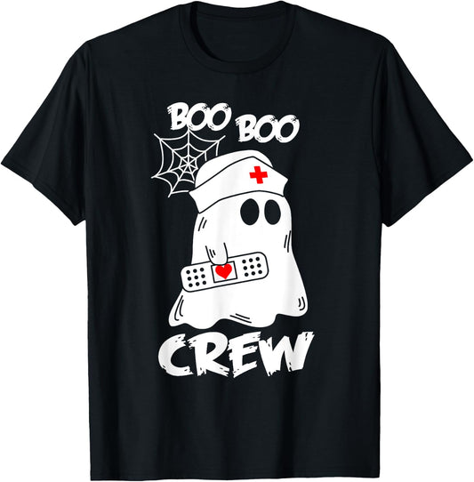 Boo Boo Crew Nurse Shirts Halloween Nurse Shirts T-Shirt - T-Shirt | Black