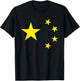 Chinese Flag China Stars T-Shirt - T-Shirt | Black