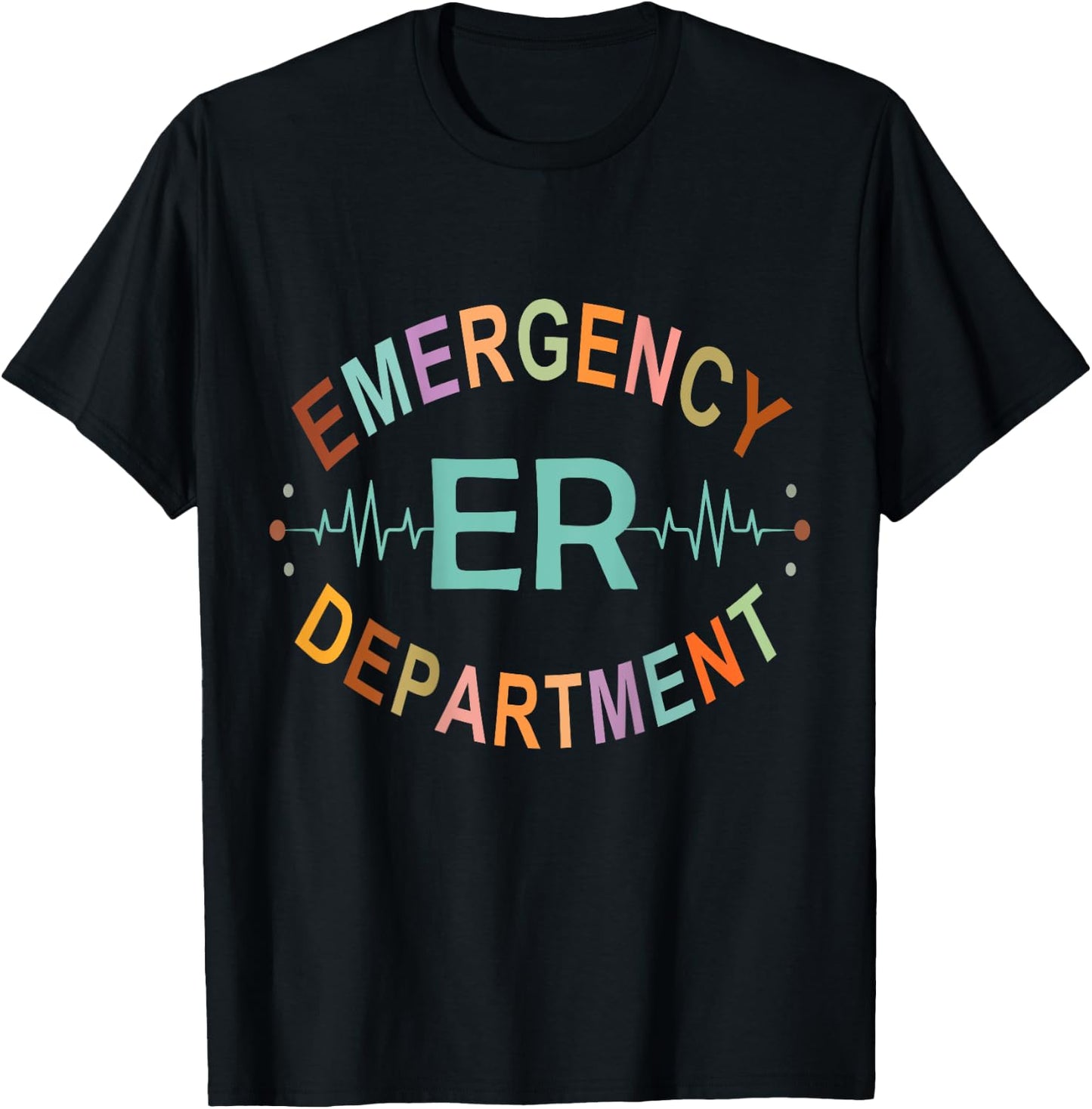 Emergency Department Emergency Room Nurse ER Nurse Back Of T-Shirt - T-Shirt | Black