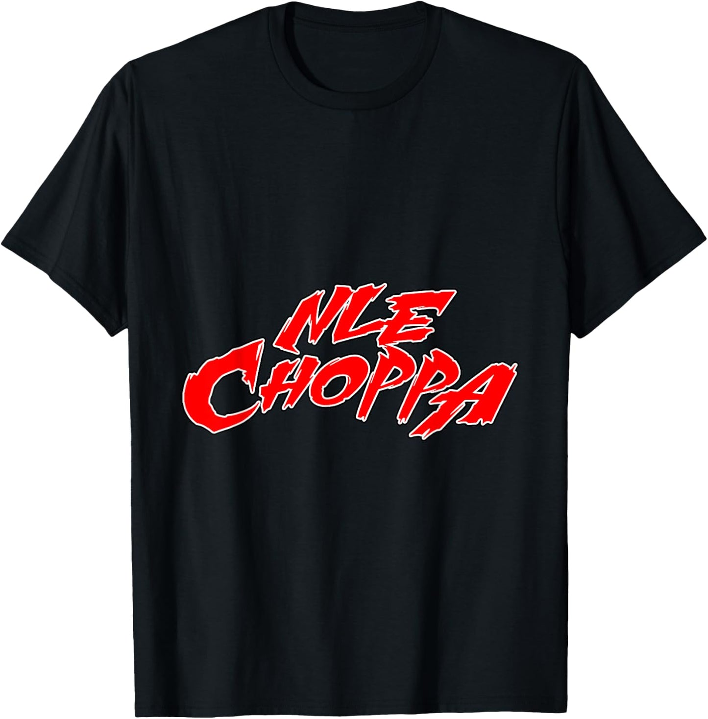 CONTROL INDUSTRY Nle Choppa - Logo Red , Small, Black T-Shirt - T-Shirt | Black