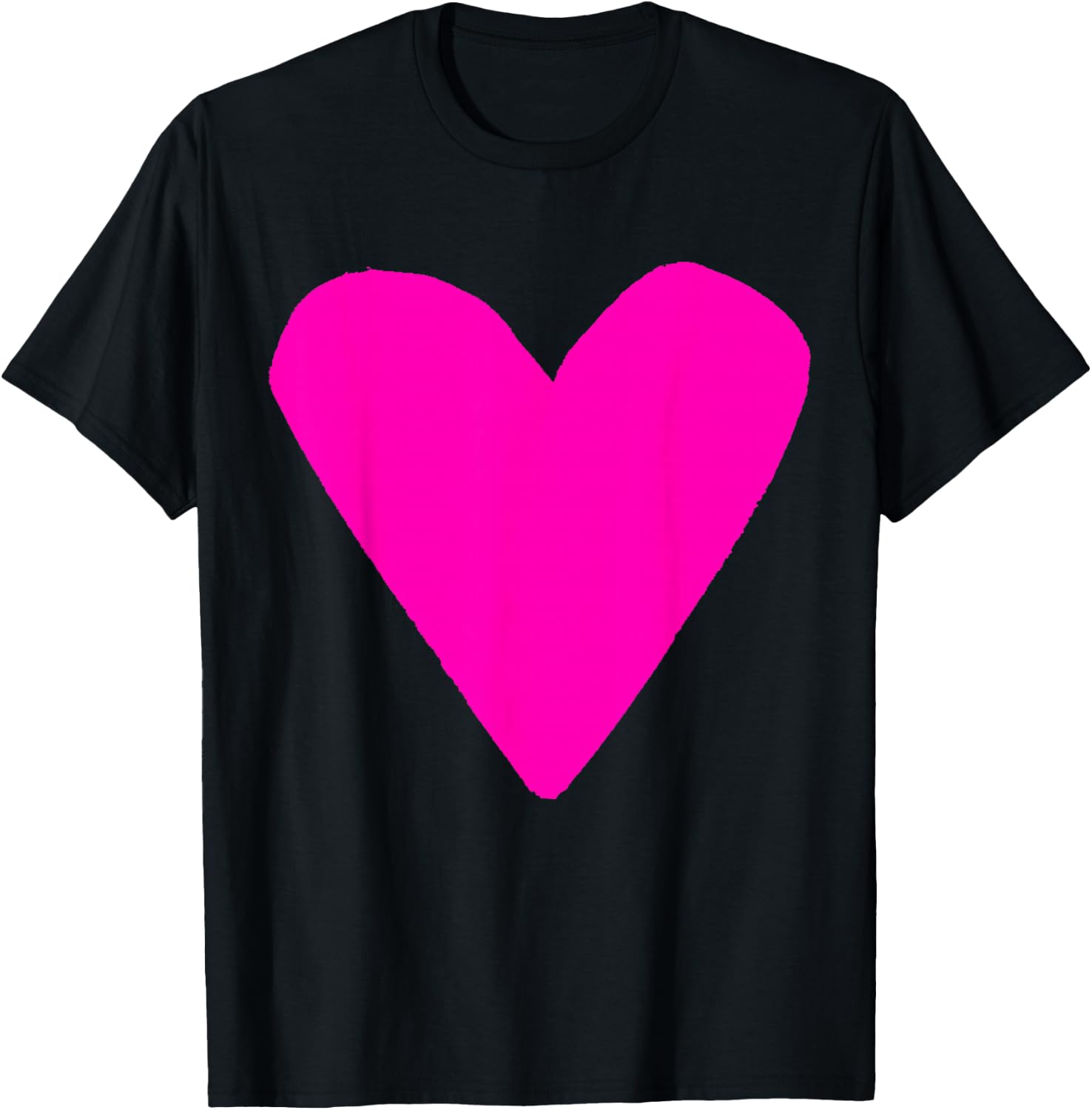 Pink Heart Purple T-Shirt - T-Shirt | Black