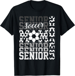 Soccer senior mom class of 2025 senior mom graduation gifts T-Shirt - T-Shirt | Black
