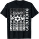 Soccer senior mom class of 2025 senior mom graduation gifts T-Shirt - T-Shirt | Black